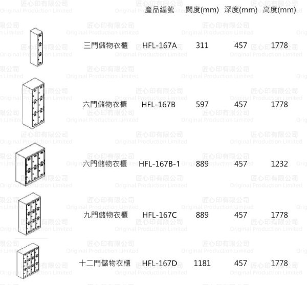 OPHFL-167 鋼製儲物櫃系列